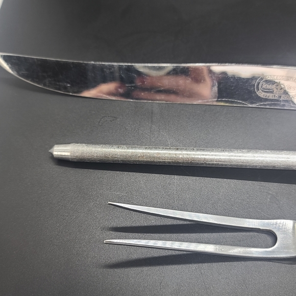 Crown Crest Stainless Steel Sheffield England 3 Piece Craving Set. - Picture 5 of 8